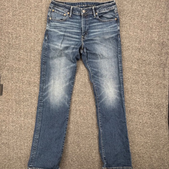 American Eagle Outfitters Other - American Eagle Original Bootcut Flex Jeans Mens 34x35 Medium Wash Blue Denim